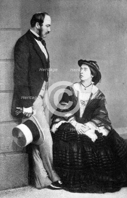 Queen Victoria and the Prince Consort, 1860. Artist: Unknown