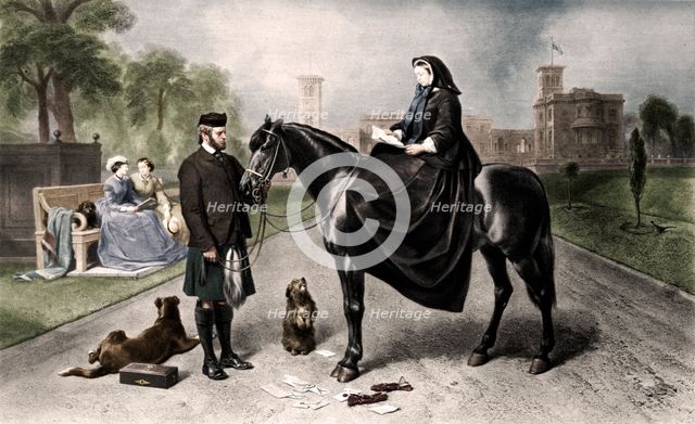 'Queen Victoria at Osborne House', 1865 (1906). Artist: Unknown.