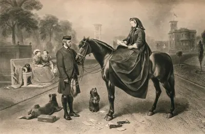 'Queen Victoria at Osborne House', 1865 (1906). Artist: Unknown.