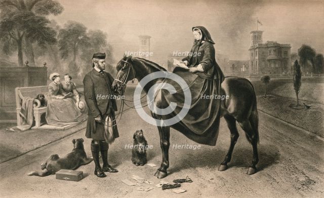 'Queen Victoria at Osborne House', 1865 (1906). Artist: Unknown.