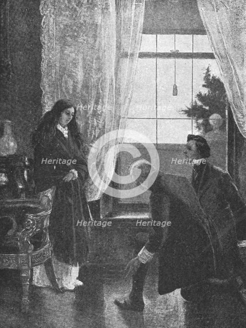 'Queen Victoria Awakened to Hear the News of her Accession, June 20, 1837', (1901).  Creator: Unknown.