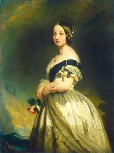Queen Victoria, c. 1843. Creator: Studio of Franz Xaver Winterhalter