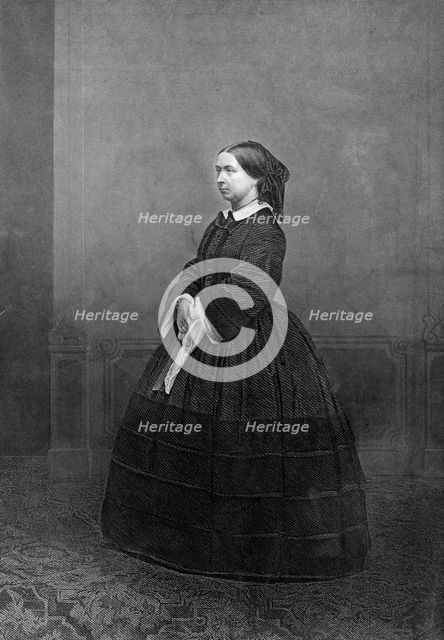 Queen Victoria, c1860.Artist: DJ Pound