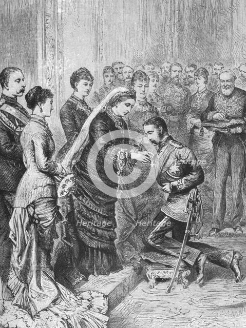 'Queen Victoria decorating officers engaged in Afghan and Zulu wars...December 8, 1879', (1901).  Creator: Unknown.