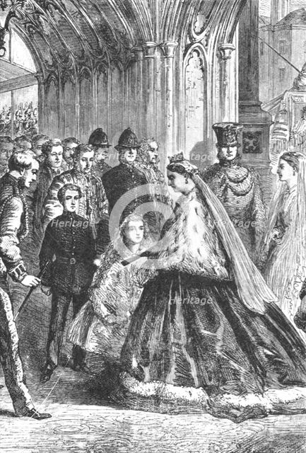 'Queen Victoria entering Westminster Palace, February 5, 1867', (1901).  Creator: Unknown.