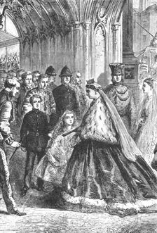 Queen Victoria entering Westminster Palace, February 5, 1867 (1901). Creator: Unknown