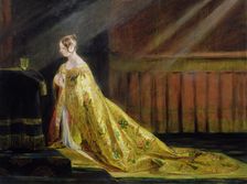 Queen Victoria in her Coronation Robe 1838. Artist: Charles Robert Leslie