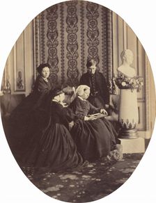 Queen Victoria in Mourning, 1862. Creator: William Samuel Bambridge