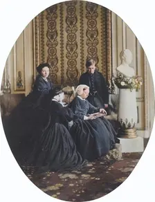 Queen Victoria in Mourning, 1862. Creator: William Samuel Bambridge