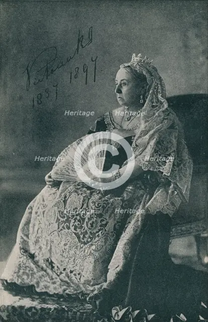 Queen Victoria in the year of Her Diamond Jubilee, 1897 (1909). Artist: Unknown.