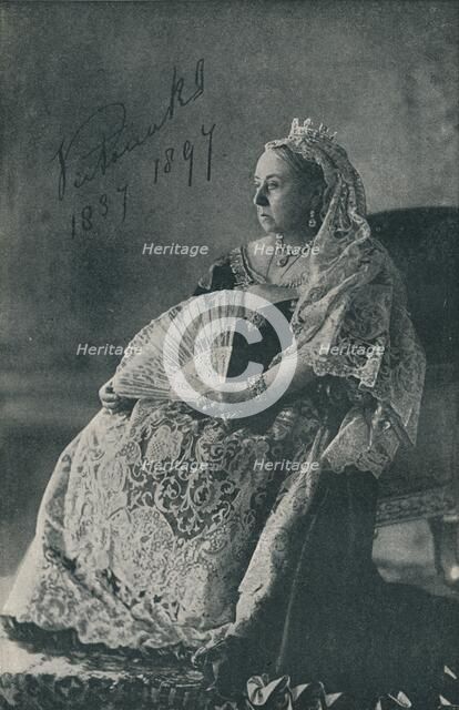 Queen Victoria in the year of Her Diamond Jubilee, 1897 (1909). Artist: Unknown.