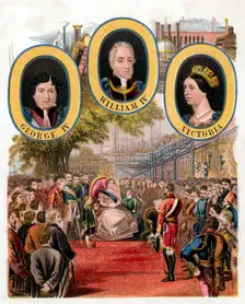 Queen Victoria opening the Great Exhibition, Crystal Palace, London, 1 May 1851