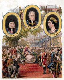 Queen Victoria opening the Great Exhibition, Crystal Palace, London, 1 May 1851