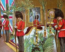 Queen Victoria Lying in State at Osborne House 1901 (c1902)