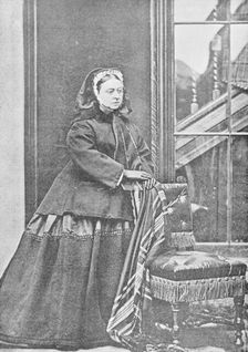 Queen Victoria soon after the death of the Prince Consort, c1861