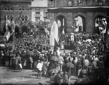 Queen Victoria Statue, Market Place, Abingdon, Oxfordshire, 1887. Artist: Henry Taunt
