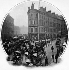 Queen Victoria Street (junction with Cannon Street), City of London, c1903 (1903)