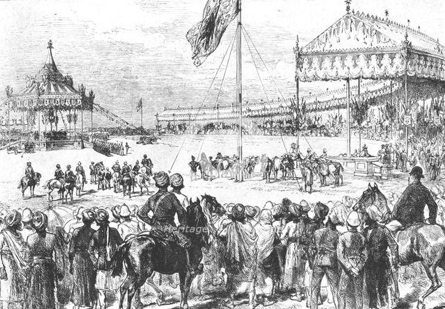 'Queen Victoria proclaimed Empress of India, 1877: The Imperial Durbar at Delhi...', (1901).  Creator: Unknown.