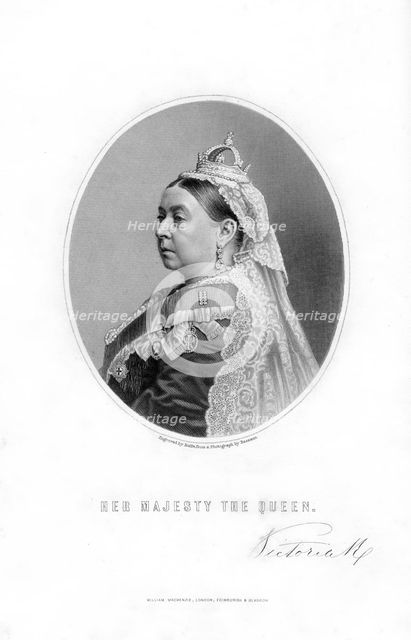 Queen Victoria, Queen of the United Kingdom of Great Britain and Ireland, 1899.Artist: W Roffe