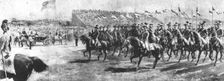 Queen Victoria Reviewing the Army of the Empire at Aldershot, 1897... (1901). Creator: Unknown