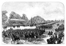 Queen Victoria reviewing volunteers in the Great Park, Windsor, Berkshire, late 19th century