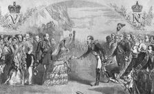 Queen Victoria received at Boulogne by the Emperor Napoleon III., August 18, 1855 (1901). Creator: Unknown