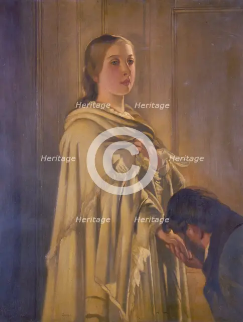 'Queen Victoria Receiving the News of Her Accession at Kensington Palace, 20th June 1837', 1909. Creator: Frederick P Shuckard.