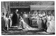Queen Victoria receiving the Sacrament at her Coronation, 28 June 1838, (1900)
