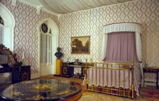 Queen Victoria's bedroom, Royal Pavilion, Brighton, East Sussex, 1960s. Artist: Eric de Maré