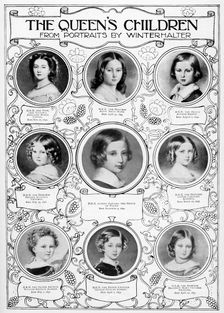 Queen Victoria's children, mid-19th century.Artist: Franz Xaver Winterhalter