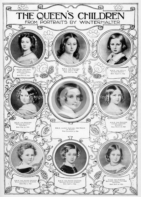 Queen Victoria's children, mid-19th century.Artist: Franz Xaver Winterhalter