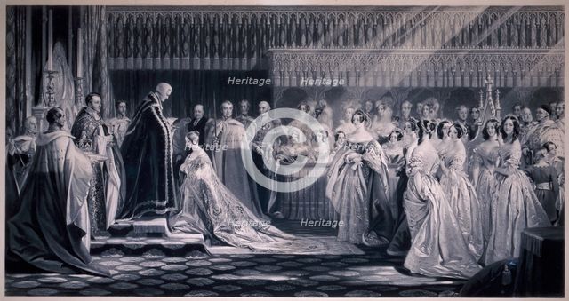 Queen Victoria's Coronation, 1838. Artist: Samuel Cousins