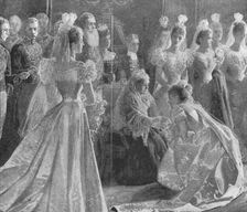 Queen Victoria's Diamond Jubilee: Drawing-Room at Buckingham Palace, May 11, 1897 (1901). Creator: Unknown