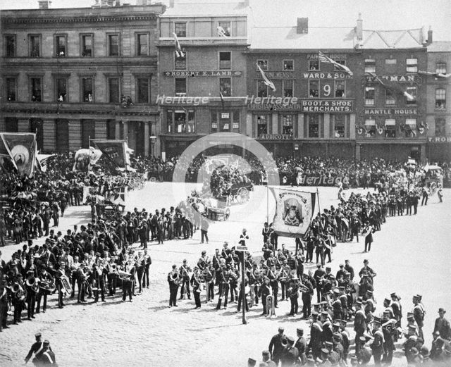 Queen Victoria's Golden Jubilee Celebrations, Nottingham, Nottinghamshire, 1887. Creator: R Allen & Son.