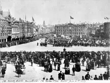 Queen Victoria's Golden Jubilee celebrations, Nottingham, Nottinghamshire, 1887. Creator: AW Bird
