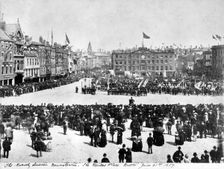 Queen Victoria's Golden Jubilee celebrations, Nottingham, Nottinghamshire, 1887. Creator: AW Bird