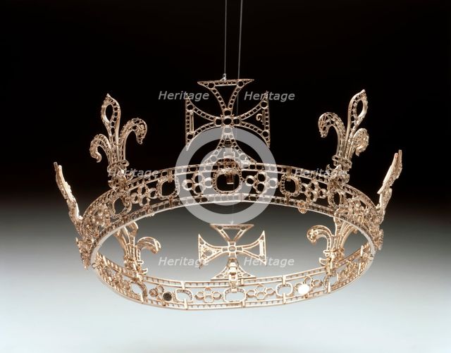 Queen Victoria's Grand or Regal Circlet re-made for Queen Victoria by Garrard's in 1858. Creator: Unknown.