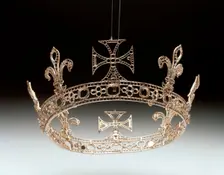 Queen Victoria's Grand or Regal Circlet re-made for Queen Victoria by Garrard's in 1858. Creator: Unknown