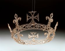 Queen Victoria's Grand or Regal Circlet re-made for Queen Victoria by Garrard's in 1858. Creator: Unknown