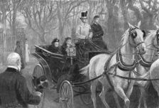 Queen Victoria's last drive; Osborne, January 15, 1901 Creator: Unknown