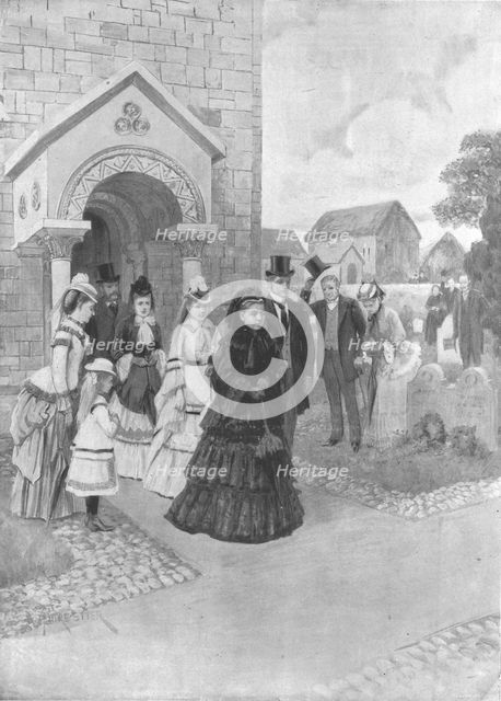'Queen Victoria's Life at Osborne: Her Majesty at Whippingham Church', c1860s, (1901). Creator: Adolphe Forestier.