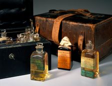 Queen Victoria's medicine chest, Osborne House, Isle of Wight, 19th century