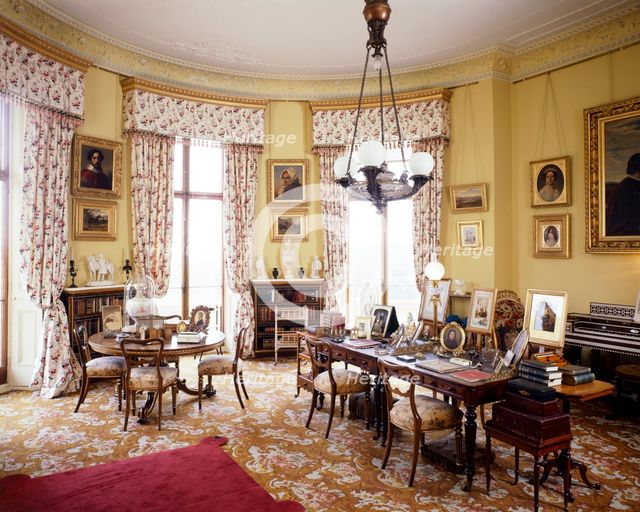 Queen Victoria's Sitting Room, Osborne House, c1990-2010. Artist: Nigel Corrie.