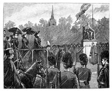 Queen Victoria unveiling the statue of Prince Albert at Aberdeen, 19th century