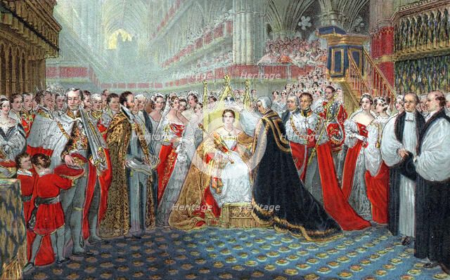 Queen Victoria's coronation, 1837 (1887). Artist: Unknown