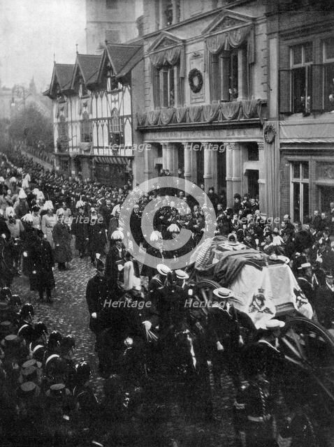 Queen Victoria's funeral procession, 1901. Artist: Unknown