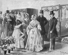 Queen Victoria's first train journey, from Slough to Paddington, June 13, 1842 (1901). Creator: Unknown