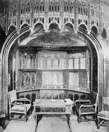 Queen Victoria's pew in St George's chapel, Windsor, 1901.Artist: Eyre & Spottiswoode
