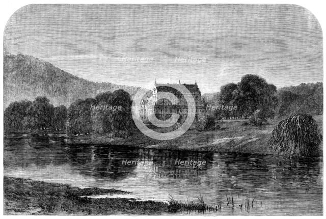 Queen Victoria's visit to Germany: Reinhardsbrunn, near Gotha, the residence of Her Majesty, 1862. Creator: S. R..