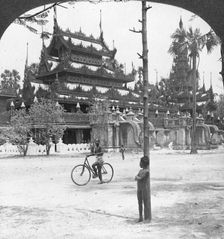 Queen's Golden Monastery, Mandalay, Burma, 1908. Artist: Stereo Travel Co